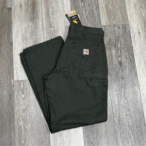 Carhartt Men's Dark Green Canvas jeans